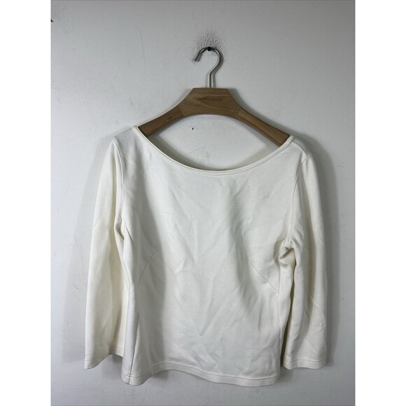 Akris Punto x Bergdof Goodman Womens Three-Quarter-Sleeve Jersey Top Sz 8 $395 - Picture 1 of 9